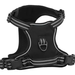 vidaXL Hondentuigje met riem en halsband verstelbaar S zwart
