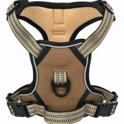 vidaXL Hondentuigje met riem en halsband verstelbaar M bruin