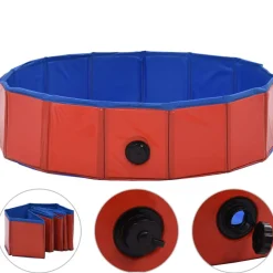 vidaXL Hondenzwembad inklapbaar 80x20 cm PVC rood