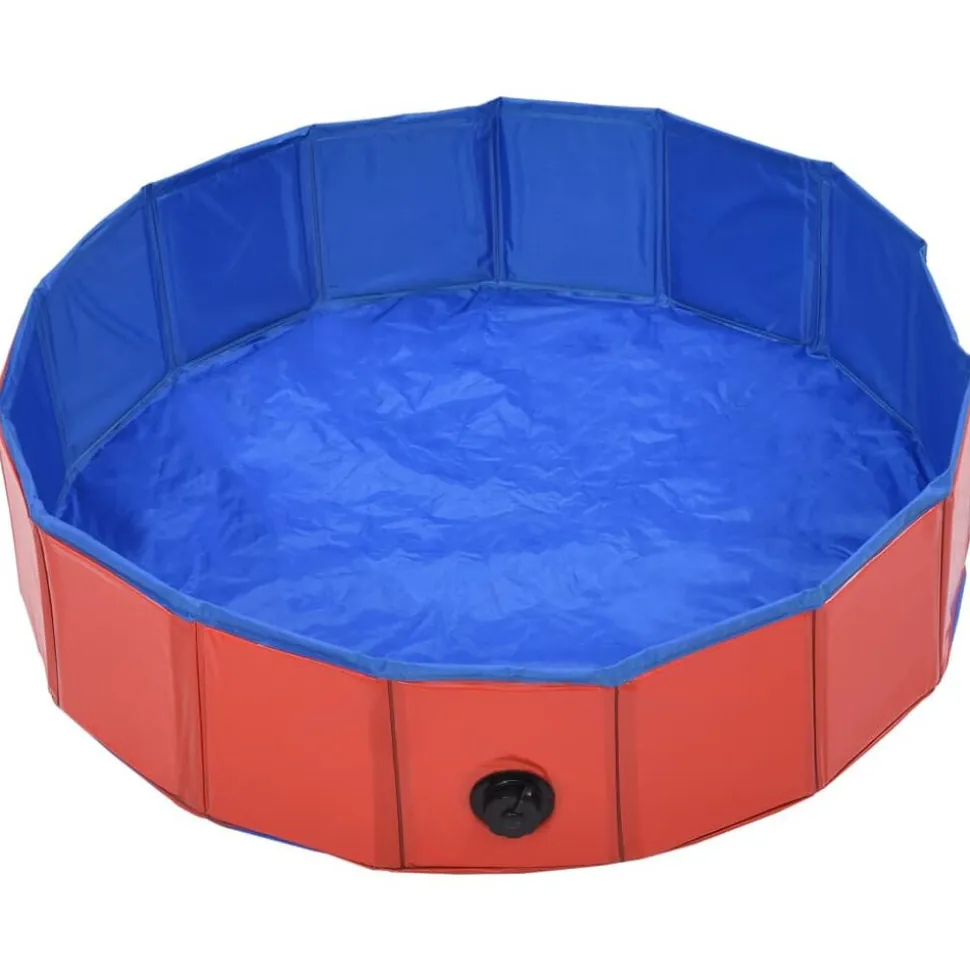 vidaXL Hondenzwembad inklapbaar 80x20 cm PVC rood
