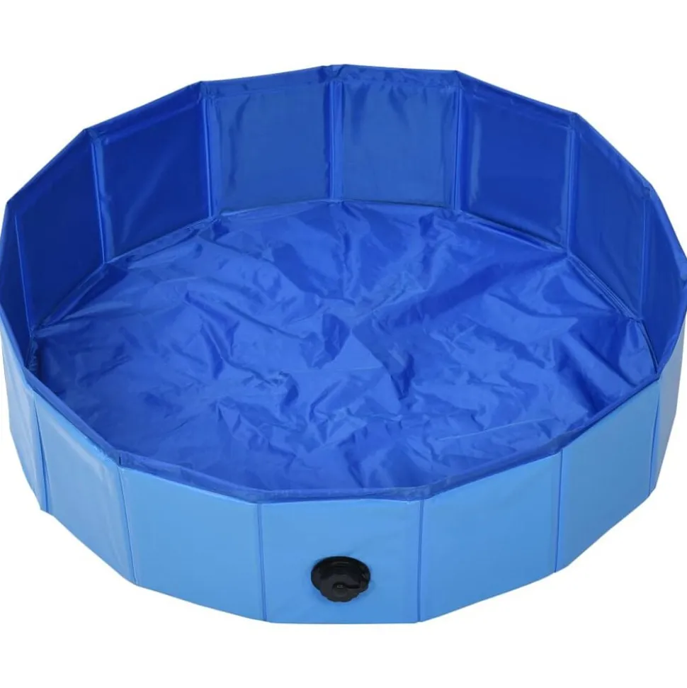 vidaXL Hondenzwembad inklapbaar 80x20 cm PVC blauw