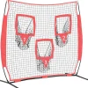 vidaXL Honkbaloefennet Zwart 214,5 x 89,5 x 181 cm Polyester