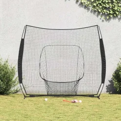 vidaXL Honkbaloefennet Zwart 250 x 106 x 209 cm Polyester