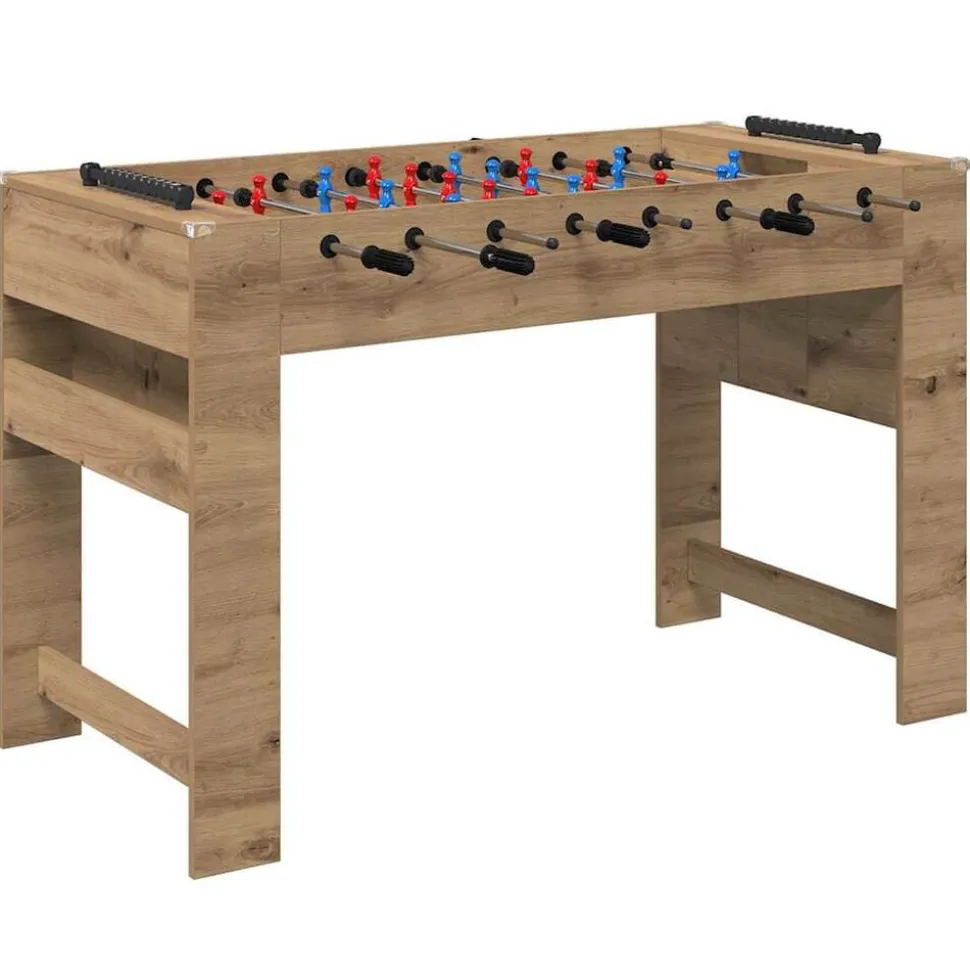 vidaXL Honkbaltafel Artisan Eik 125 x 60,5 x 80 cm Bewerkt hout