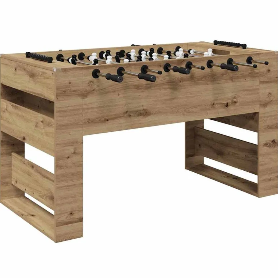 vidaXL Honkbaltafel Artisan Eik 146,5 x 74 x 85 cm Bewerkt hout