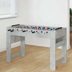 vidaXL Honkbaltafel Beton Grijs 125 x 60,5 x 80 cm Bewerkt hout
