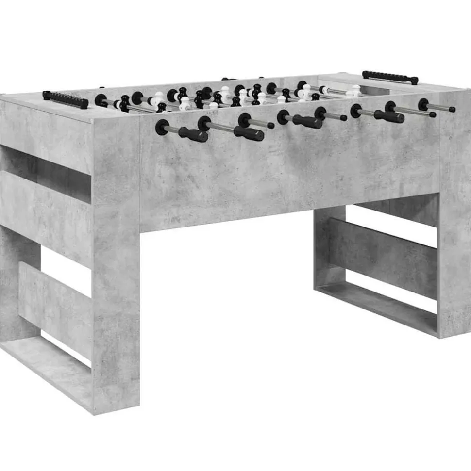 vidaXL Honkbaltafel Beton Grijs 146,5 x 74 x 85 cm Bewerkt hout