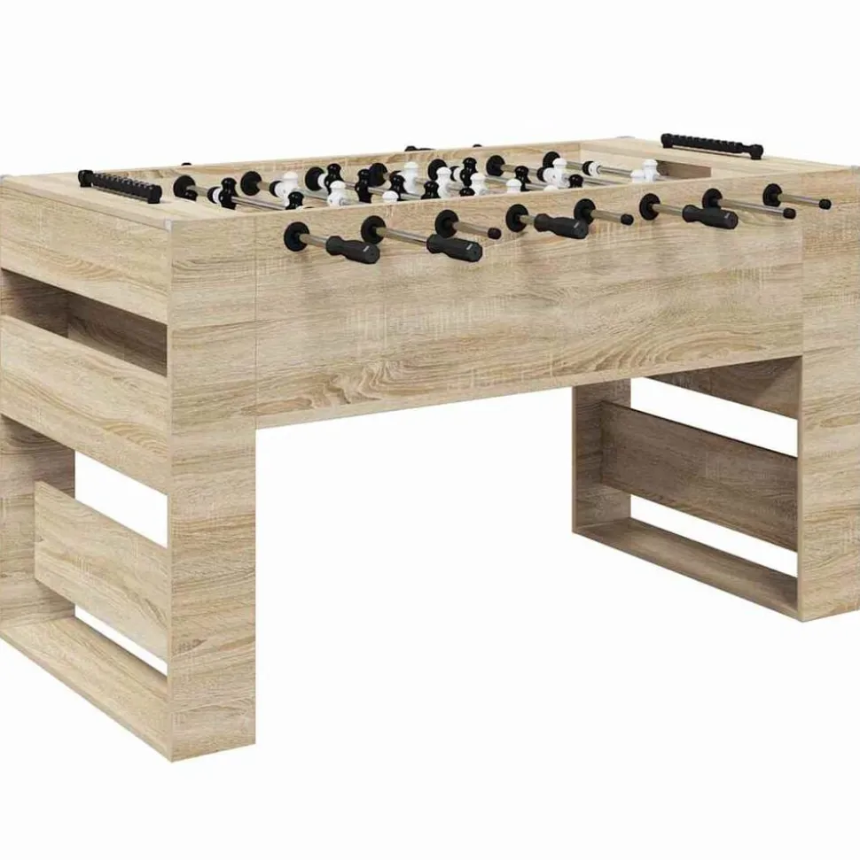 vidaXL Honkbaltafel Sonoma Eiken 146,5 x 74 x 85 cm Bewerkt hout