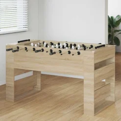 vidaXL Honkbaltafel Sonoma Eiken 146,5 x 74 x 85 cm Bewerkt hout