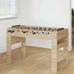 vidaXL Honkbaltafel Sonoma Eiken 125 x 60,5 x 80 cm Bewerkt hout