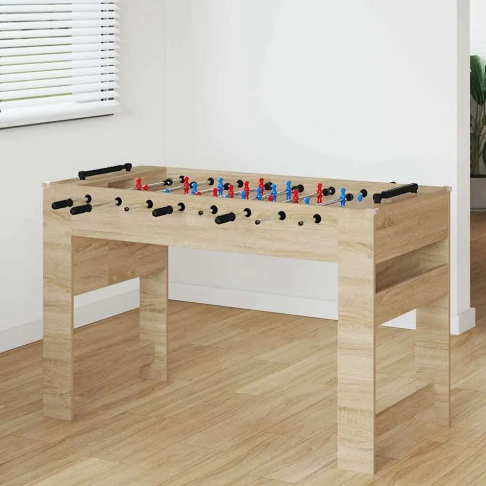 vidaXL Honkbaltafel Sonoma Eiken 125 x 60,5 x 80 cm Bewerkt hout