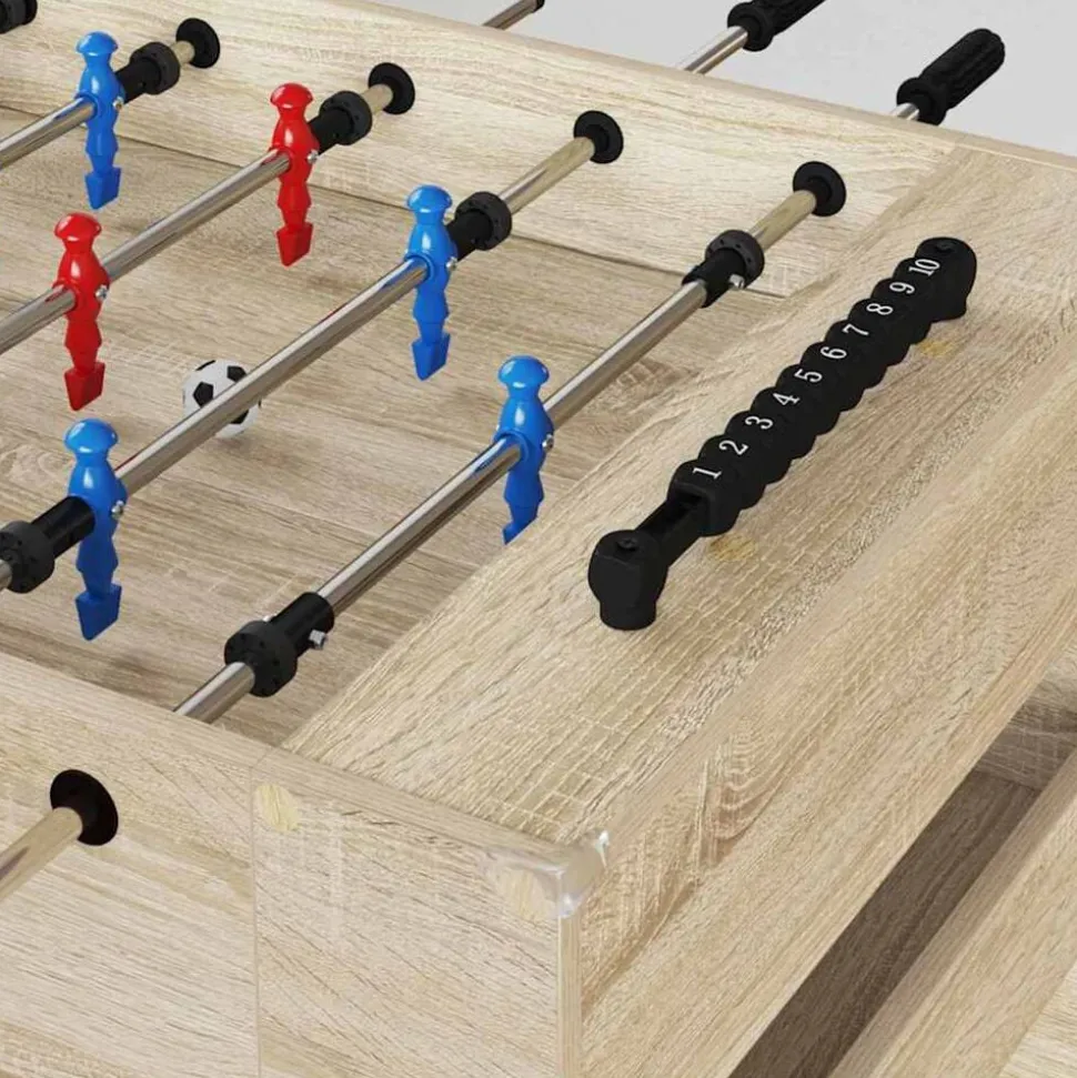 vidaXL Honkbaltafel Sonoma Eiken 125 x 60,5 x 80 cm Bewerkt hout