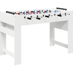 vidaXL Honkbaltafel Wit 125 x 60,5 x 80 cm Bewerkt hout
