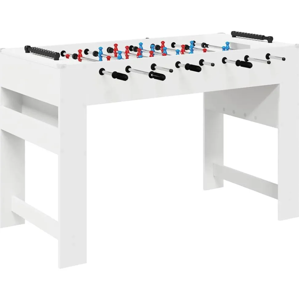 vidaXL Honkbaltafel Wit 125 x 60,5 x 80 cm Bewerkt hout