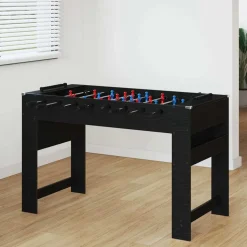 vidaXL Honkbaltafel Zwarte Eik 125 x 60,5 x 80 cm Bewerkt hout
