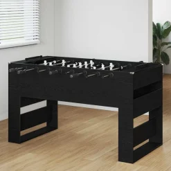 vidaXL Honkbaltafel Zwarte Eik 146,5 x 74 x 85 cm Bewerkt hout