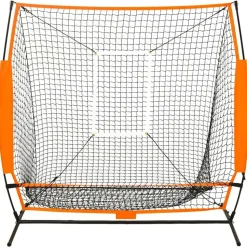 vidaXL Honkbaltrainingsnet 174x76x158,5 cm zwart