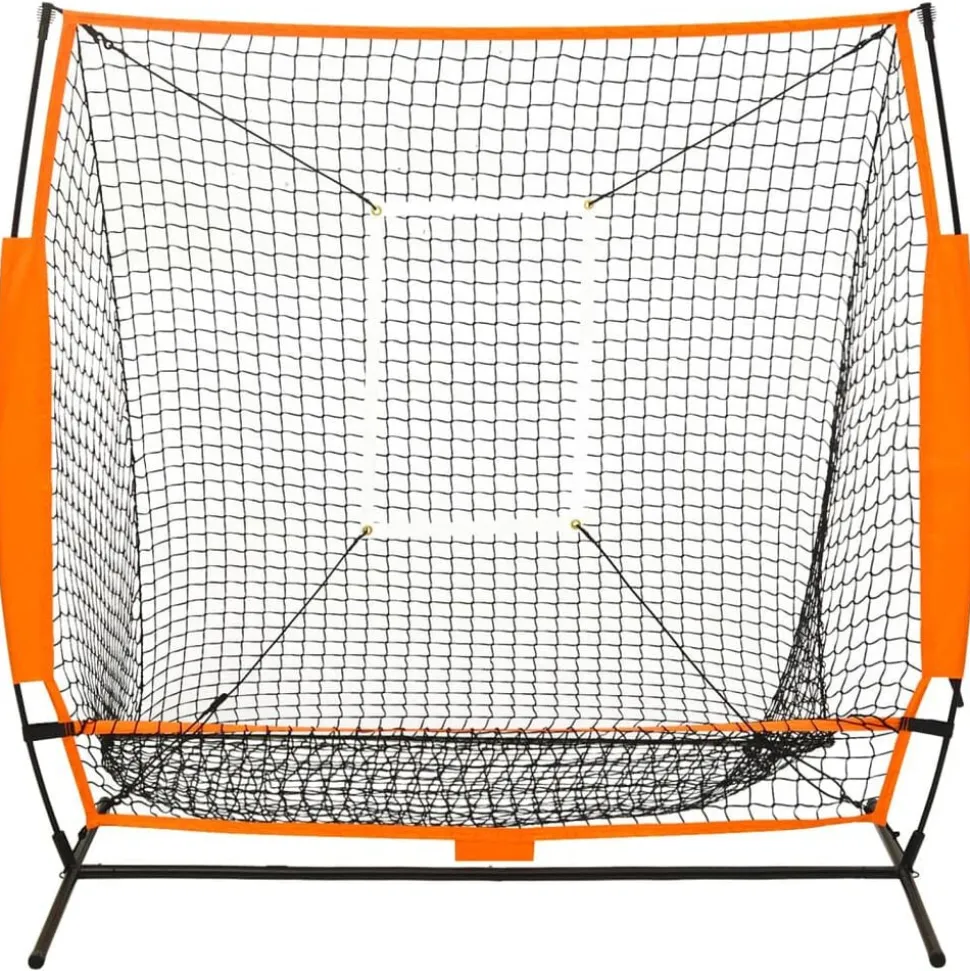 vidaXL Honkbaltrainingsnet 174x76x158,5 cm zwart