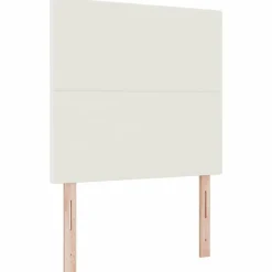 vidaXL Hoofdbord Crème 80 cm Katoen Stof