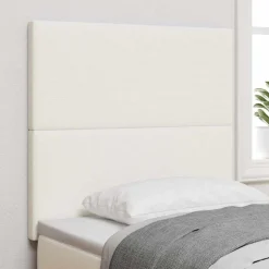 vidaXL Hoofdbord Crème 80 cm Katoen Stof