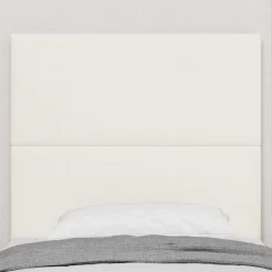 vidaXL Hoofdbord Crème 80 cm Katoen Stof