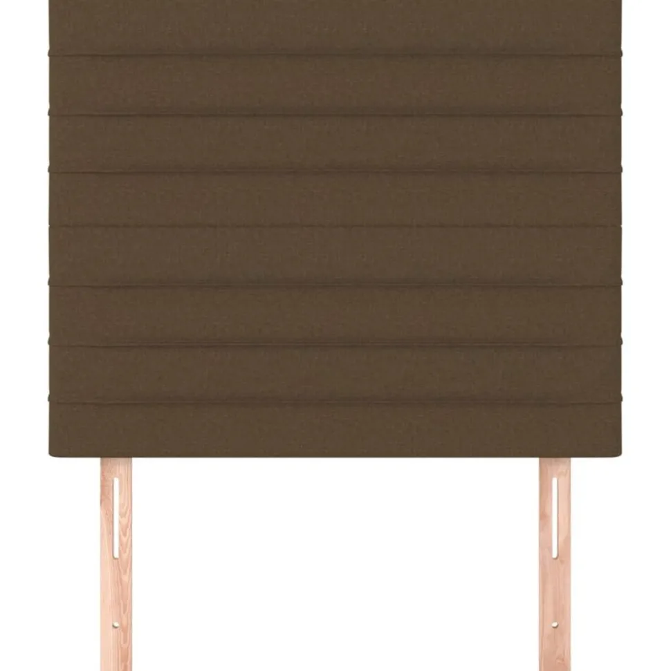 vidaXL Hoofdbord donkerbruin 80x5x118/128 cm stof