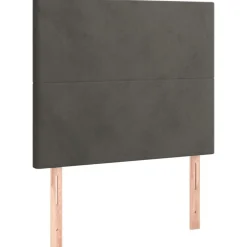 vidaXL Hoofdbord donkergrijs 80x5x118/128 cm Fluweel