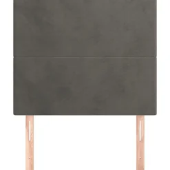 vidaXL Hoofdbord donkergrijs 80x5x118/128 cm Fluweel