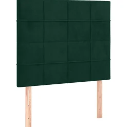 vidaXL Hoofdbord donkergroen 80x5x118/128 cm fluweel