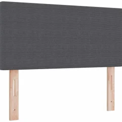 vidaXL Hoofdbord Donkergrijs 80 cm Katoen Stof