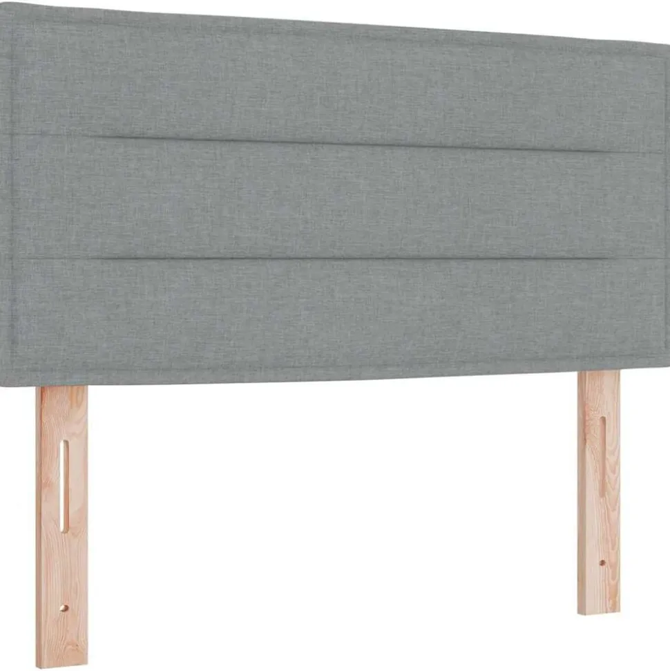 vidaXL Hoofdbord Lichtgrijs 80 cm Stof