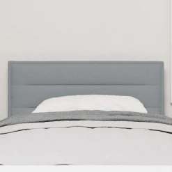 vidaXL Hoofdbord Lichtgrijs 80 cm Stof