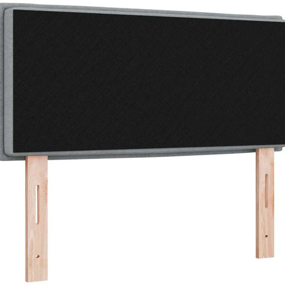 vidaXL Hoofdbord Lichtgrijs 80 cm Stof