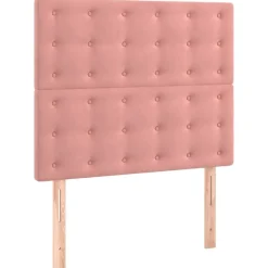 vidaXL Hoofdbord roze 80x5x118/128 cm fluweel