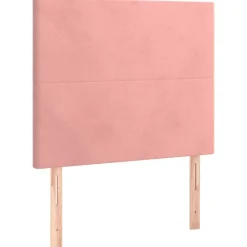 vidaXL Hoofdbord roze 80x5x118/128 cm fluweel