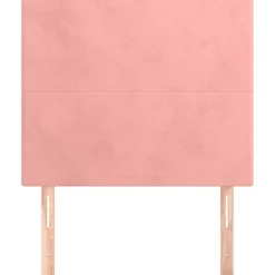 vidaXL Hoofdbord roze 80x5x118/128 cm fluweel