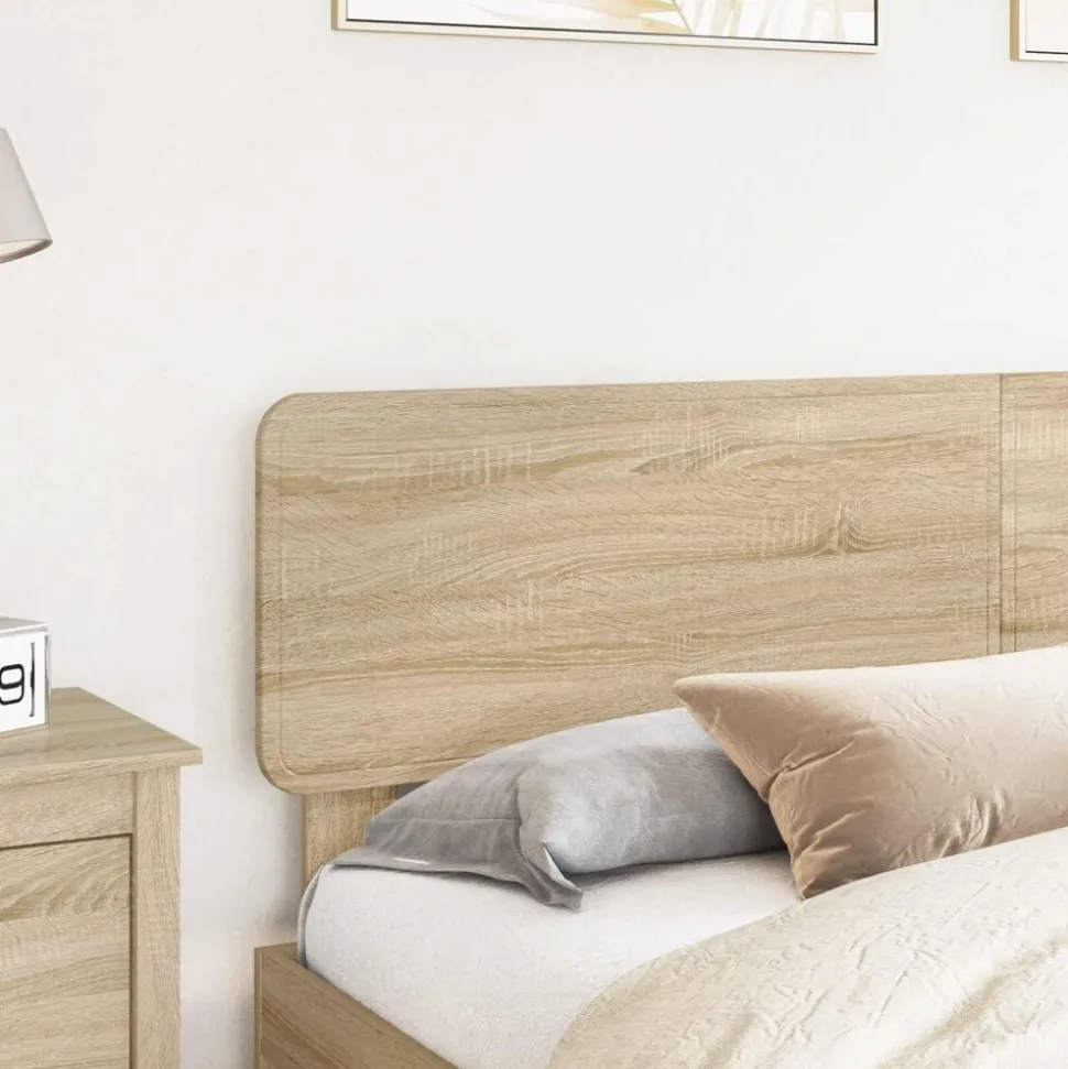 vidaXL Hoofdbord Sonoma Eiken 90 cm Bewerkt hout