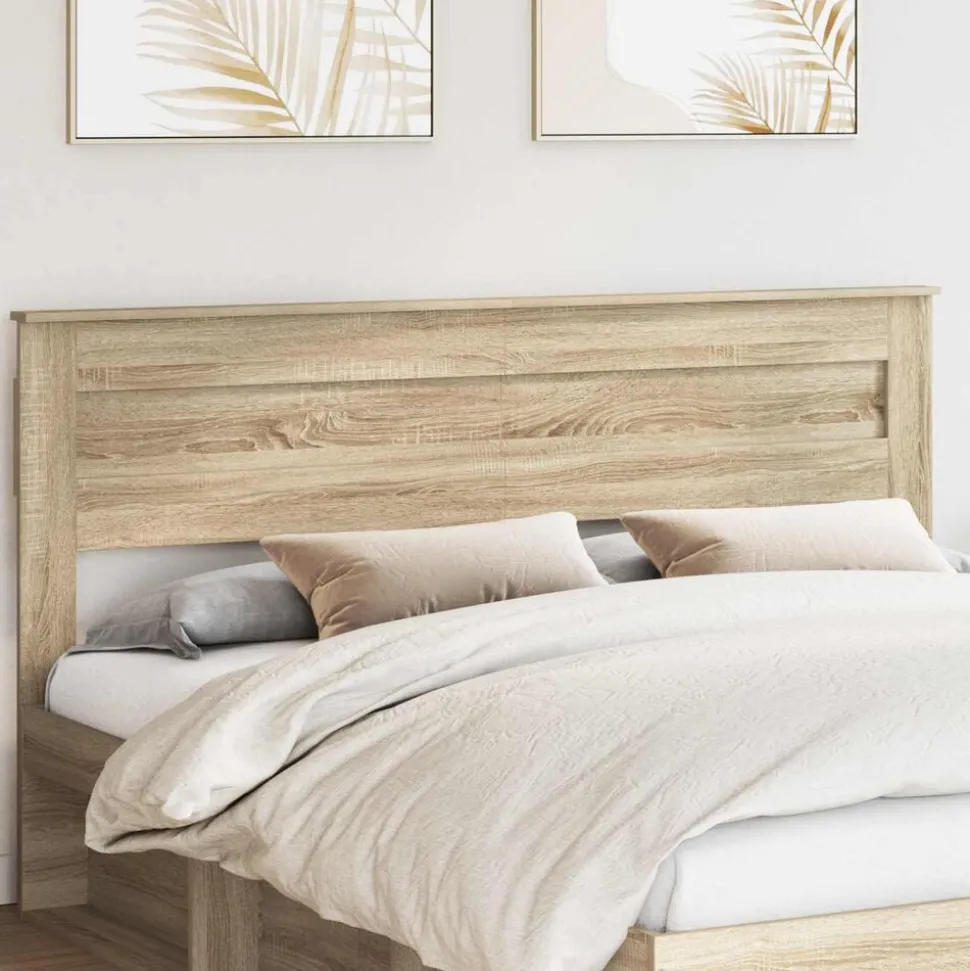 vidaXL Hoofdbord Sonoma Eiken 100 cm Bewerkt hout