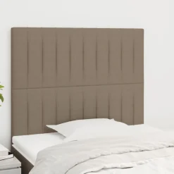 vidaXL Hoofdbord taupe 80x5x118/128 cm Stof