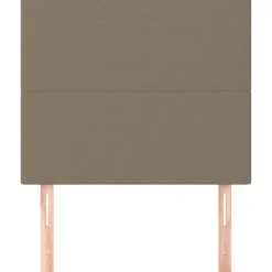 vidaXL Hoofdbord taupe 80x5x118/128 cm Stof