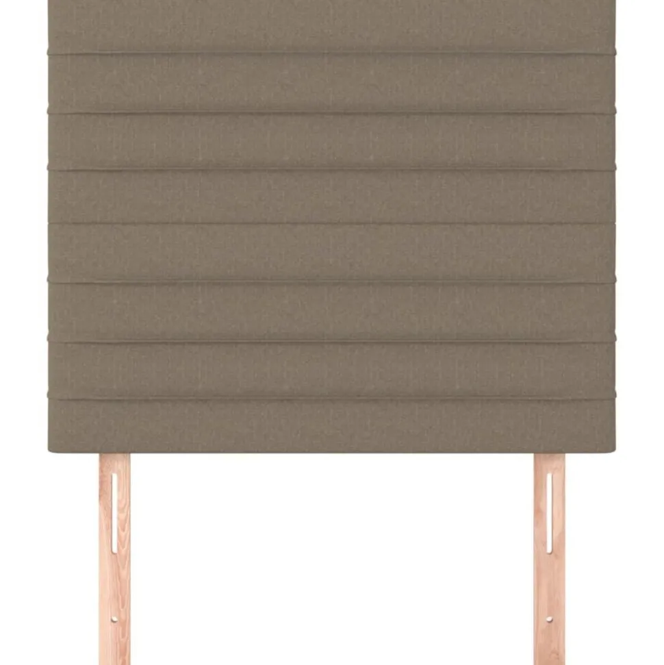 vidaXL Hoofdbord taupe 80x5x118/128 cm Stof