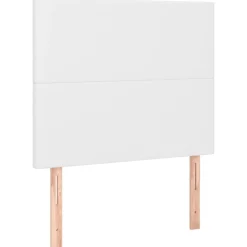 vidaXL Hoofdbord wit 80x5x118/128 cm kunstleer