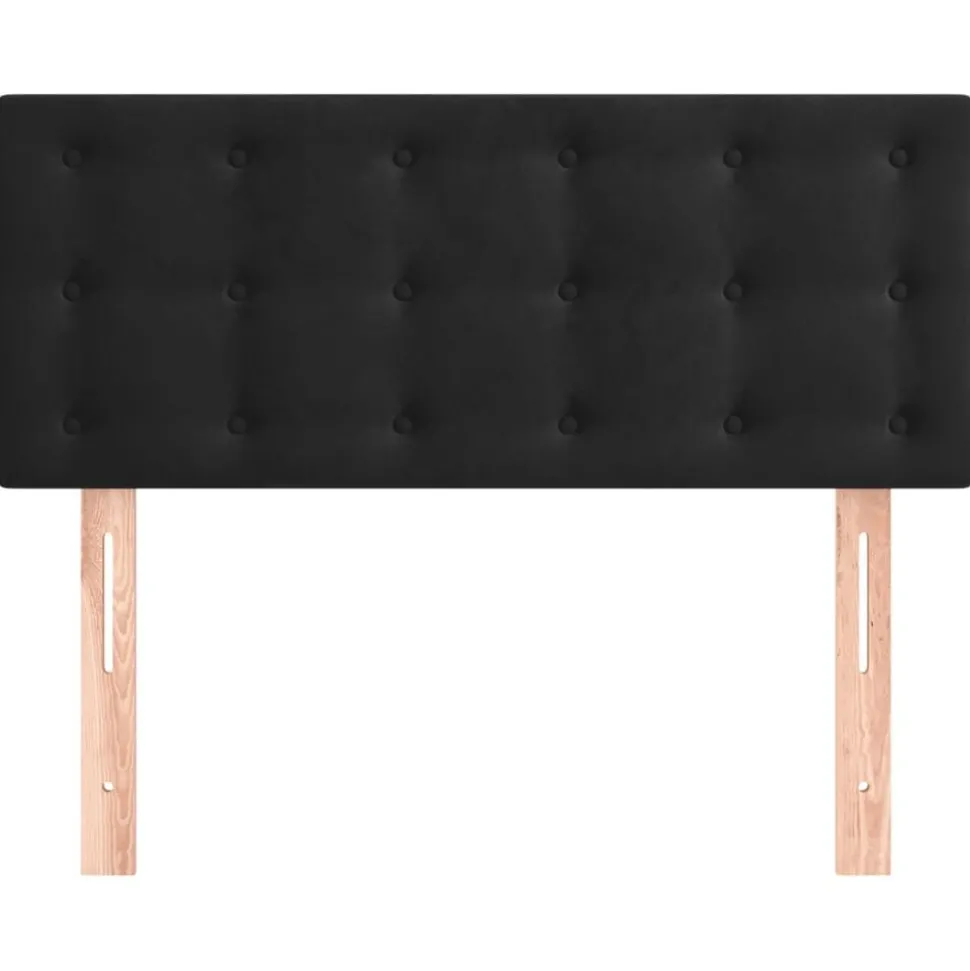 vidaXL Hoofdbord 80x5x78/88 cm fluweel zwart