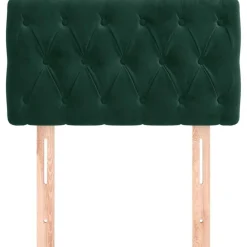 vidaXL Hoofdbord 80x7x78/88 cm fluweel donkergroen