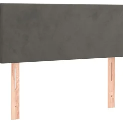 vidaXL Hoofdbord 80x5x78/88 cm fluweel donkergrijs