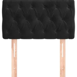 vidaXL Hoofdbord 80x7x78/88 cm fluweel zwart
