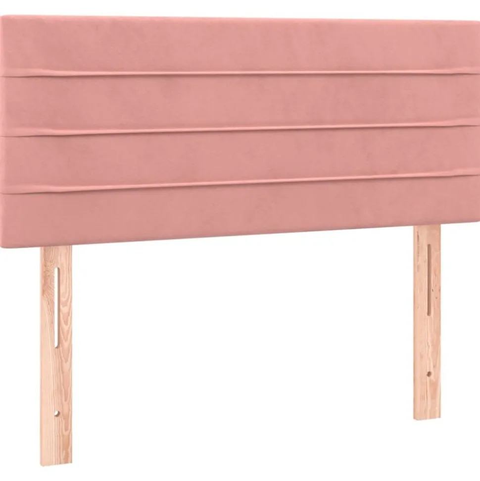 vidaXL Hoofdbord 80x5x78/88 cm fluweel roze