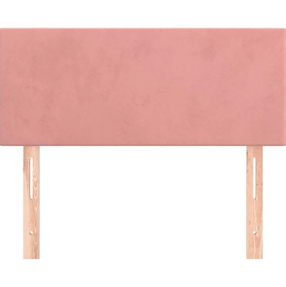 vidaXL Hoofdbord 80x5x78/88 cm fluweel roze