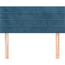 vidaXL Hoofdbord 80x5x78/88 cm fluweel donkerblauw