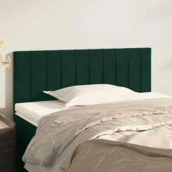 vidaXL Hoofdbord 80x5x78/88 cm fluweel donkergroen